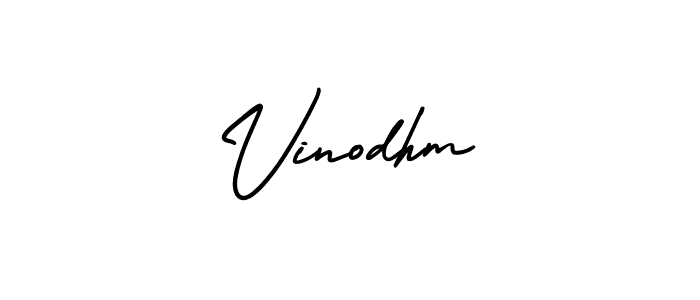 Once you've used our free online signature maker to create your best signature AmerikaSignatureDemo-Regular style, it's time to enjoy all of the benefits that Vinodhm name signing documents. Vinodhm signature style 3 images and pictures png