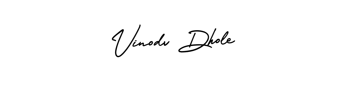 Design your own signature with our free online signature maker. With this signature software, you can create a handwritten (AmerikaSignatureDemo-Regular) signature for name Vinodv Dhole. Vinodv Dhole signature style 3 images and pictures png