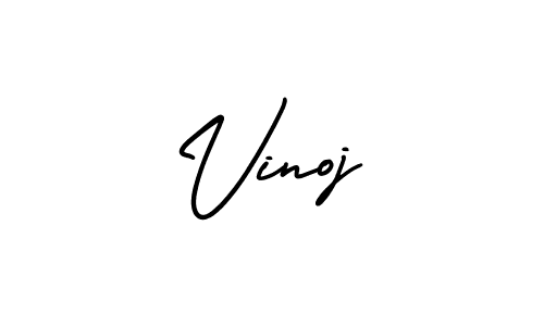 How to make Vinoj signature? AmerikaSignatureDemo-Regular is a professional autograph style. Create handwritten signature for Vinoj name. Vinoj signature style 3 images and pictures png