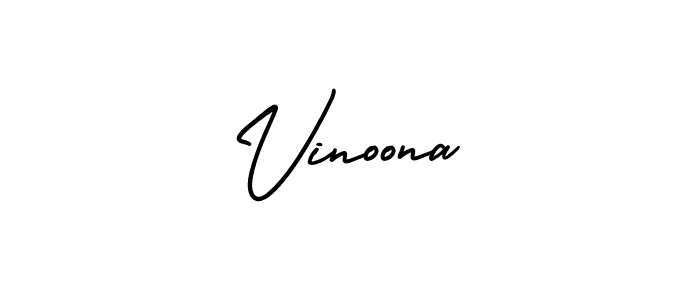 if you are searching for the best signature style for your name Vinoona. so please give up your signature search. here we have designed multiple signature styles  using AmerikaSignatureDemo-Regular. Vinoona signature style 3 images and pictures png