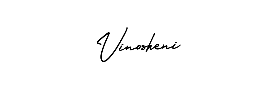 Best and Professional Signature Style for Vinosheni. AmerikaSignatureDemo-Regular Best Signature Style Collection. Vinosheni signature style 3 images and pictures png