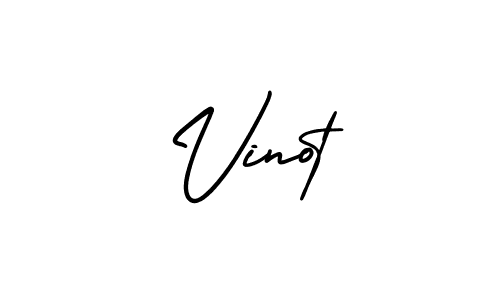 How to make Vinot signature? AmerikaSignatureDemo-Regular is a professional autograph style. Create handwritten signature for Vinot name. Vinot signature style 3 images and pictures png