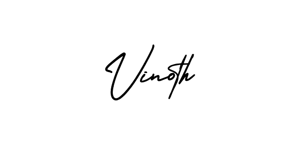 This is the best signature style for the Vinoth name. Also you like these signature font (AmerikaSignatureDemo-Regular). Mix name signature. Vinoth signature style 3 images and pictures png