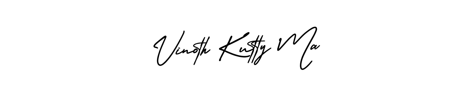 Also You can easily find your signature by using the search form. We will create Vinoth Kutty Ma name handwritten signature images for you free of cost using AmerikaSignatureDemo-Regular sign style. Vinoth Kutty Ma signature style 3 images and pictures png