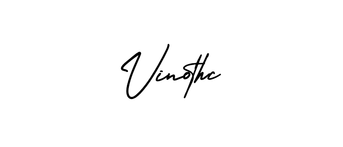 Best and Professional Signature Style for Vinothc. AmerikaSignatureDemo-Regular Best Signature Style Collection. Vinothc signature style 3 images and pictures png