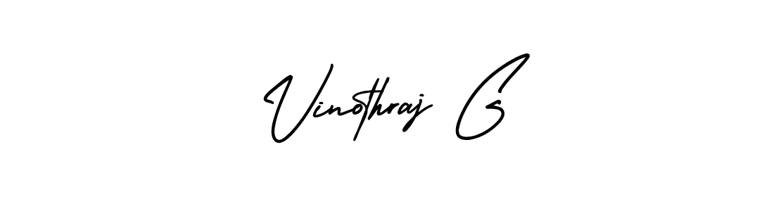 Also we have Vinothraj G name is the best signature style. Create professional handwritten signature collection using AmerikaSignatureDemo-Regular autograph style. Vinothraj G signature style 3 images and pictures png