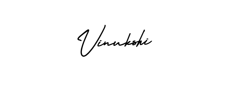 How to Draw Vinukshi signature style? AmerikaSignatureDemo-Regular is a latest design signature styles for name Vinukshi. Vinukshi signature style 3 images and pictures png