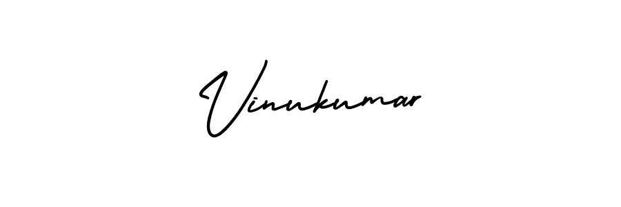 Make a beautiful signature design for name Vinukumar. With this signature (AmerikaSignatureDemo-Regular) style, you can create a handwritten signature for free. Vinukumar signature style 3 images and pictures png