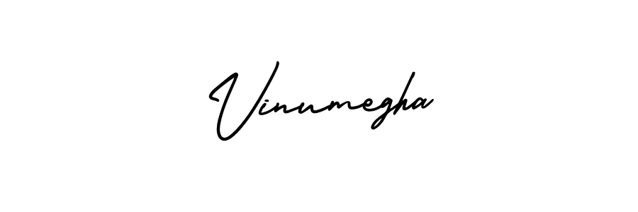 How to make Vinumegha signature? AmerikaSignatureDemo-Regular is a professional autograph style. Create handwritten signature for Vinumegha name. Vinumegha signature style 3 images and pictures png