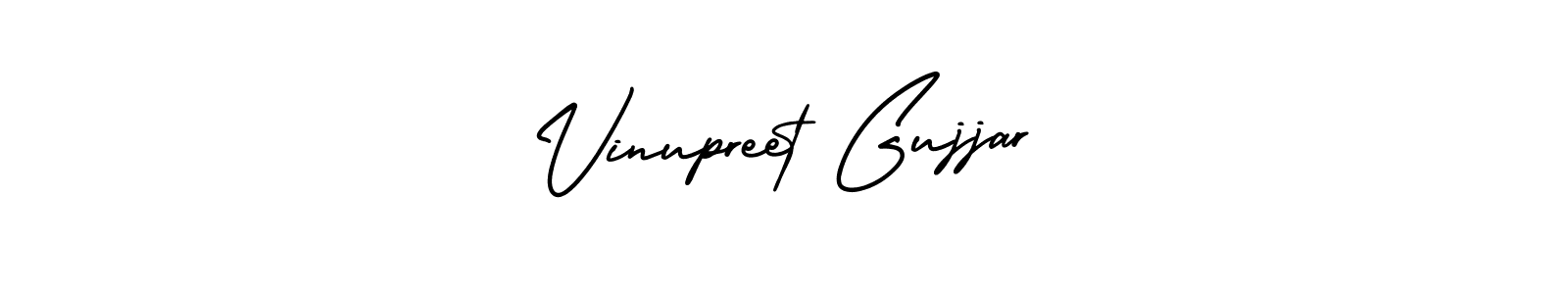 Also we have Vinupreet Gujjar name is the best signature style. Create professional handwritten signature collection using AmerikaSignatureDemo-Regular autograph style. Vinupreet Gujjar signature style 3 images and pictures png