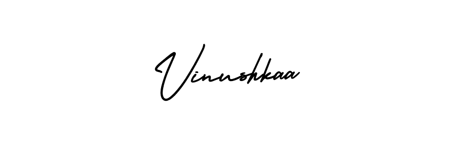 Make a beautiful signature design for name Vinushkaa. Use this online signature maker to create a handwritten signature for free. Vinushkaa signature style 3 images and pictures png