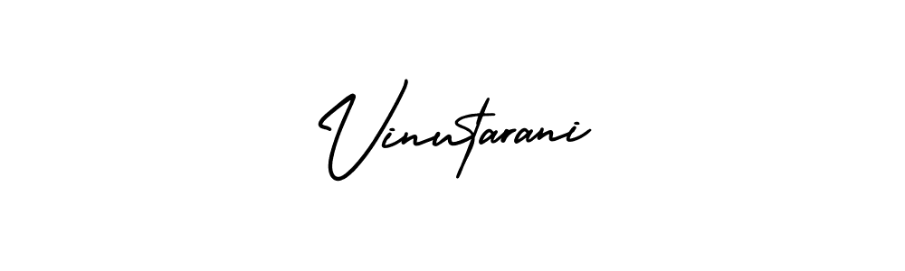 How to make Vinutarani signature? AmerikaSignatureDemo-Regular is a professional autograph style. Create handwritten signature for Vinutarani name. Vinutarani signature style 3 images and pictures png
