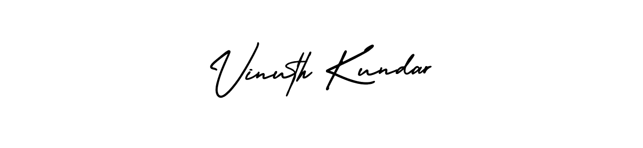 You can use this online signature creator to create a handwritten signature for the name Vinuth Kundar. This is the best online autograph maker. Vinuth Kundar signature style 3 images and pictures png