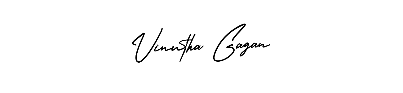 How to Draw Vinutha Gagan signature style? AmerikaSignatureDemo-Regular is a latest design signature styles for name Vinutha Gagan. Vinutha Gagan signature style 3 images and pictures png