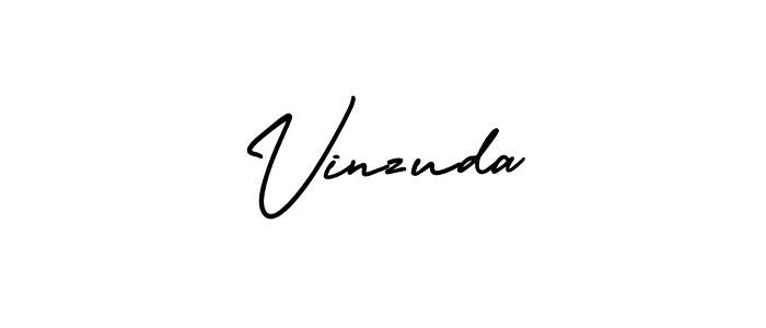 Vinzuda stylish signature style. Best Handwritten Sign (AmerikaSignatureDemo-Regular) for my name. Handwritten Signature Collection Ideas for my name Vinzuda. Vinzuda signature style 3 images and pictures png