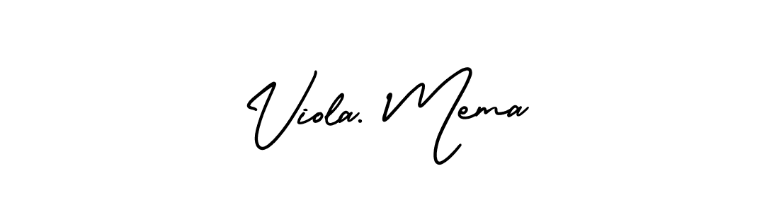 Make a beautiful signature design for name Viola. Mema. With this signature (AmerikaSignatureDemo-Regular) style, you can create a handwritten signature for free. Viola. Mema signature style 3 images and pictures png