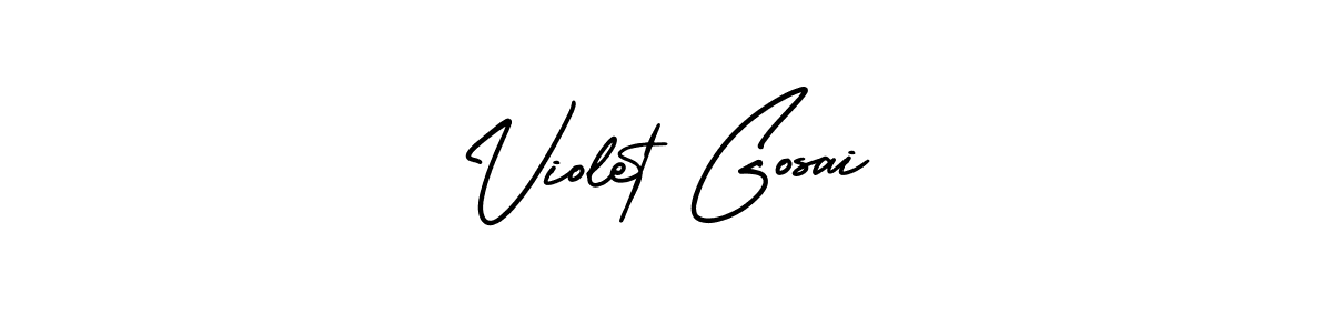 AmerikaSignatureDemo-Regular is a professional signature style that is perfect for those who want to add a touch of class to their signature. It is also a great choice for those who want to make their signature more unique. Get Violet Gosai name to fancy signature for free. Violet Gosai signature style 3 images and pictures png