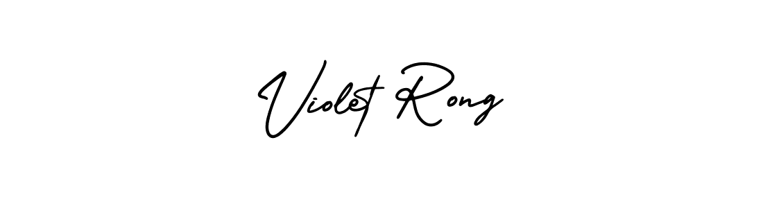 Also You can easily find your signature by using the search form. We will create Violet Rong name handwritten signature images for you free of cost using AmerikaSignatureDemo-Regular sign style. Violet Rong signature style 3 images and pictures png