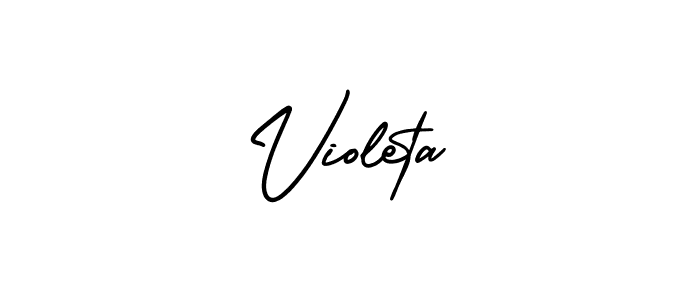 AmerikaSignatureDemo-Regular is a professional signature style that is perfect for those who want to add a touch of class to their signature. It is also a great choice for those who want to make their signature more unique. Get Violeta name to fancy signature for free. Violeta signature style 3 images and pictures png