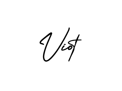 Use a signature maker to create a handwritten signature online. With this signature software, you can design (AmerikaSignatureDemo-Regular) your own signature for name Viot. Viot signature style 3 images and pictures png