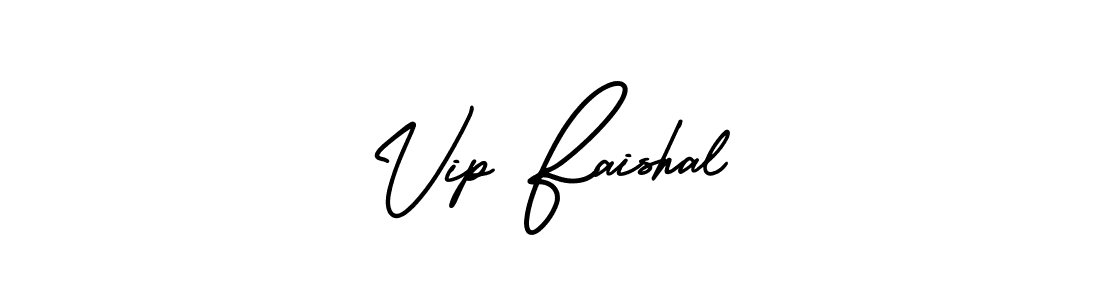 Also You can easily find your signature by using the search form. We will create Vip Faishal name handwritten signature images for you free of cost using AmerikaSignatureDemo-Regular sign style. Vip Faishal signature style 3 images and pictures png