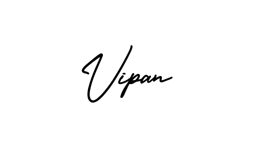 Make a beautiful signature design for name Vipan. Use this online signature maker to create a handwritten signature for free. Vipan signature style 3 images and pictures png