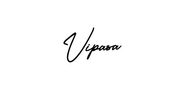 Create a beautiful signature design for name Vipasa. With this signature (AmerikaSignatureDemo-Regular) fonts, you can make a handwritten signature for free. Vipasa signature style 3 images and pictures png