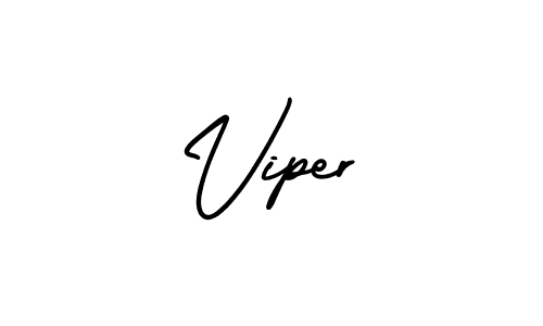 Use a signature maker to create a handwritten signature online. With this signature software, you can design (AmerikaSignatureDemo-Regular) your own signature for name Viper. Viper signature style 3 images and pictures png