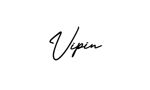 Create a beautiful signature design for name Vipin. With this signature (AmerikaSignatureDemo-Regular) fonts, you can make a handwritten signature for free. Vipin signature style 3 images and pictures png