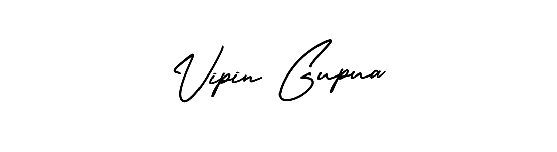 How to Draw Vipin Gupua signature style? AmerikaSignatureDemo-Regular is a latest design signature styles for name Vipin Gupua. Vipin Gupua signature style 3 images and pictures png