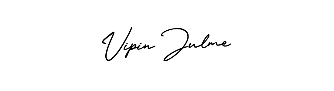 Create a beautiful signature design for name Vipin Julme. With this signature (AmerikaSignatureDemo-Regular) fonts, you can make a handwritten signature for free. Vipin Julme signature style 3 images and pictures png