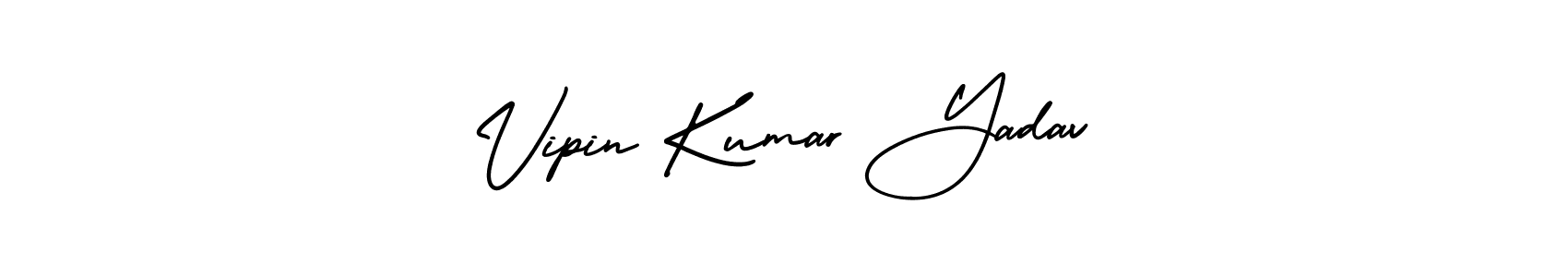 The best way (AmerikaSignatureDemo-Regular) to make a short signature is to pick only two or three words in your name. The name Vipin Kumar Yadav include a total of six letters. For converting this name. Vipin Kumar Yadav signature style 3 images and pictures png