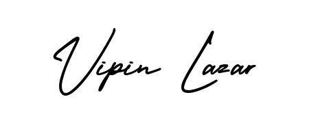 The AmerikaSignatureDemo-Regular typeface gives name Vipin Lazar a refined look. Suitable for certificates, diplomas, and official verification. Vipin Lazar signature style 3 images and pictures png