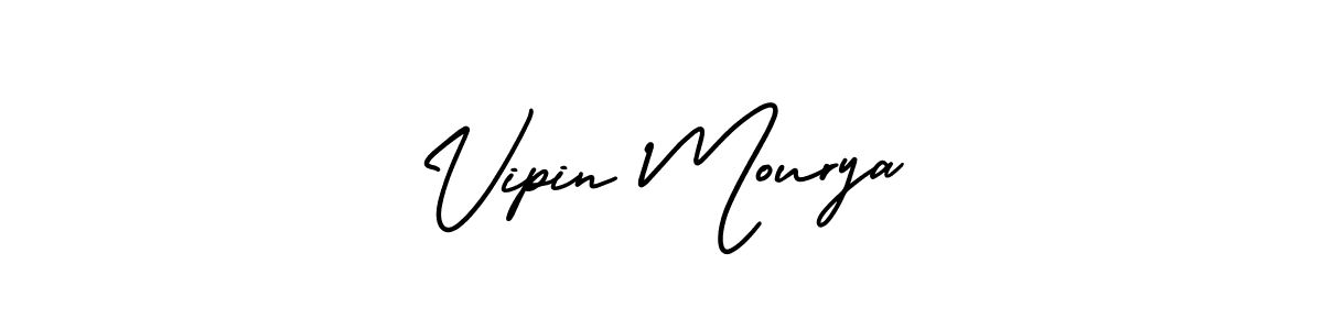 Make a beautiful signature design for name Vipin Mourya. With this signature (AmerikaSignatureDemo-Regular) style, you can create a handwritten signature for free. Vipin Mourya signature style 3 images and pictures png