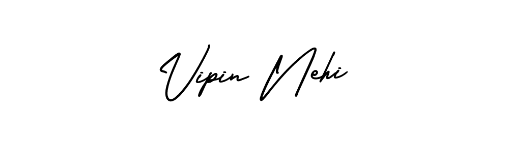 How to make Vipin Nehi name signature. Use AmerikaSignatureDemo-Regular style for creating short signs online. This is the latest handwritten sign. Vipin Nehi signature style 3 images and pictures png