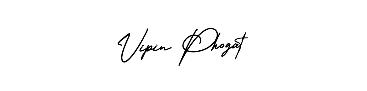 You should practise on your own different ways (AmerikaSignatureDemo-Regular) to write your name (Vipin Phogat) in signature. don't let someone else do it for you. Vipin Phogat signature style 3 images and pictures png