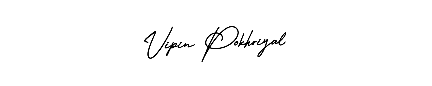 Also You can easily find your signature by using the search form. We will create Vipin Pokhriyal name handwritten signature images for you free of cost using AmerikaSignatureDemo-Regular sign style. Vipin Pokhriyal signature style 3 images and pictures png