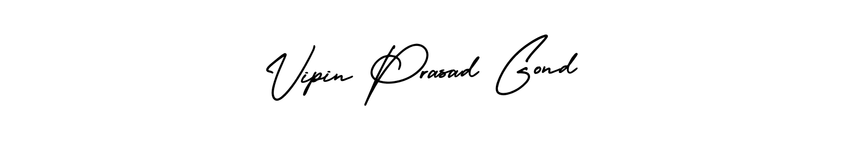 Make a beautiful signature design for name Vipin Prasad Gond. With this signature (AmerikaSignatureDemo-Regular) style, you can create a handwritten signature for free. Vipin Prasad Gond signature style 3 images and pictures png