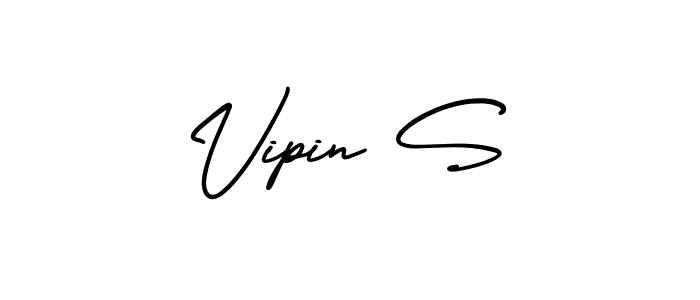 Also You can easily find your signature by using the search form. We will create Vipin S name handwritten signature images for you free of cost using AmerikaSignatureDemo-Regular sign style. Vipin S signature style 3 images and pictures png