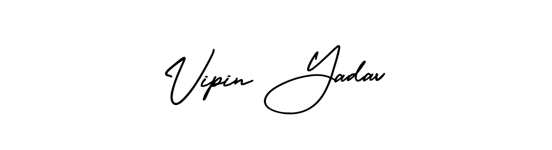 How to Draw Vipin Yadav signature style? AmerikaSignatureDemo-Regular is a latest design signature styles for name Vipin Yadav. Vipin Yadav signature style 3 images and pictures png