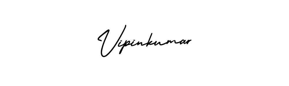 Vipinkumar stylish signature style. Best Handwritten Sign (AmerikaSignatureDemo-Regular) for my name. Handwritten Signature Collection Ideas for my name Vipinkumar. Vipinkumar signature style 3 images and pictures png