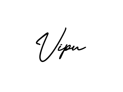 Make a beautiful signature design for name Vipu. With this signature (AmerikaSignatureDemo-Regular) style, you can create a handwritten signature for free. Vipu signature style 3 images and pictures png