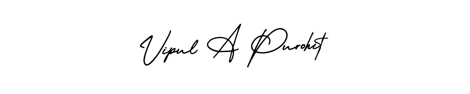 if you are searching for the best signature style for your name Vipul A Purohit. so please give up your signature search. here we have designed multiple signature styles  using AmerikaSignatureDemo-Regular. Vipul A Purohit signature style 3 images and pictures png