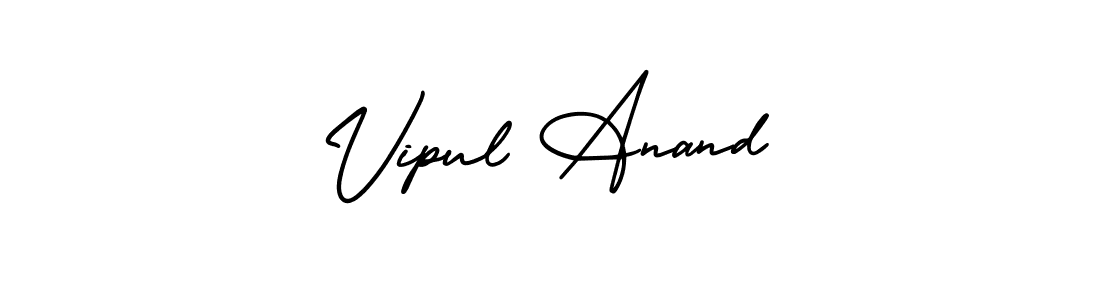 This is the best signature style for the Vipul Anand name. Also you like these signature font (AmerikaSignatureDemo-Regular). Mix name signature. Vipul Anand signature style 3 images and pictures png