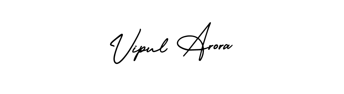 Make a beautiful signature design for name Vipul Arora. With this signature (AmerikaSignatureDemo-Regular) style, you can create a handwritten signature for free. Vipul Arora signature style 3 images and pictures png