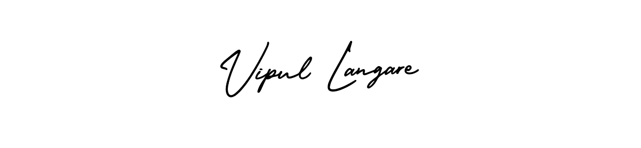 AmerikaSignatureDemo-Regular is a professional signature style that is perfect for those who want to add a touch of class to their signature. It is also a great choice for those who want to make their signature more unique. Get Vipul Langare name to fancy signature for free. Vipul Langare signature style 3 images and pictures png