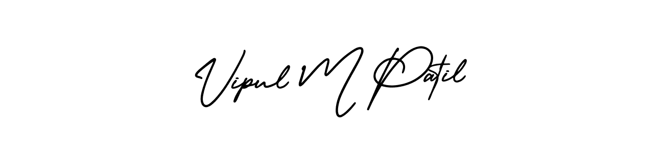 Make a beautiful signature design for name Vipul M Patil. Use this online signature maker to create a handwritten signature for free. Vipul M Patil signature style 3 images and pictures png