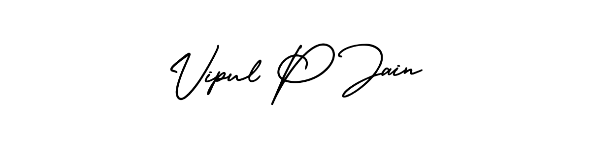 AmerikaSignatureDemo-Regular is a professional signature style that is perfect for those who want to add a touch of class to their signature. It is also a great choice for those who want to make their signature more unique. Get Vipul P Jain name to fancy signature for free. Vipul P Jain signature style 3 images and pictures png