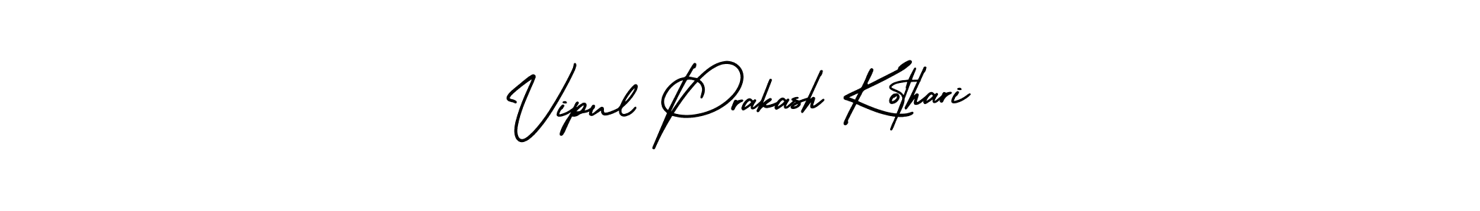 Use a signature maker to create a handwritten signature online. With this signature software, you can design (AmerikaSignatureDemo-Regular) your own signature for name Vipul Prakash Kothari. Vipul Prakash Kothari signature style 3 images and pictures png