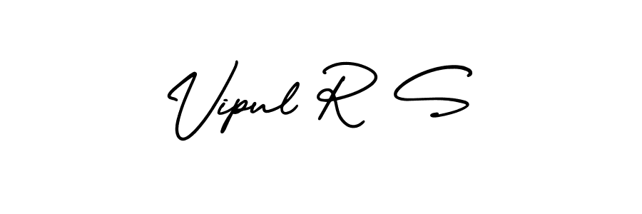 AmerikaSignatureDemo-Regular is a professional signature style that is perfect for those who want to add a touch of class to their signature. It is also a great choice for those who want to make their signature more unique. Get Vipul R S name to fancy signature for free. Vipul R S signature style 3 images and pictures png